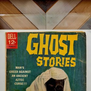 GHOST STORIES #8 (DELL 1964) AZTEC CURSE! Horror & Sci-Fi Anthology Silver Age
