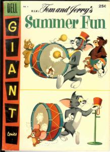 TOM & JERRY SUMMER FUN 4 FVF Dell Giant  July 1957