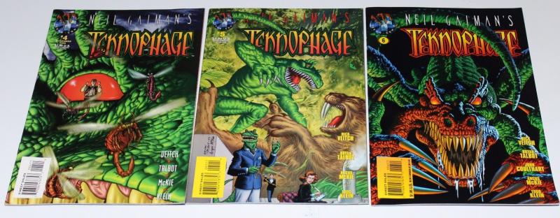 Neil Gaiman's TEKNOPHAGE  #4,5,6 - Tekno Comics ~VF/NM (HX200)