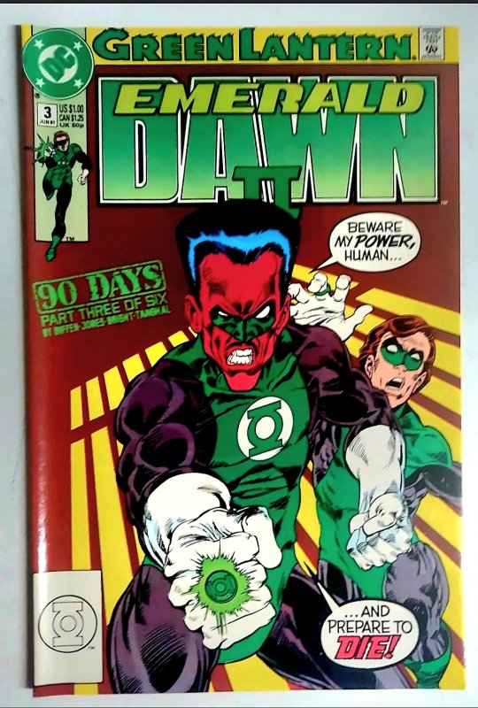 Green Lantern: Emerald Dawn II #3 Newsstand Edition (1991)