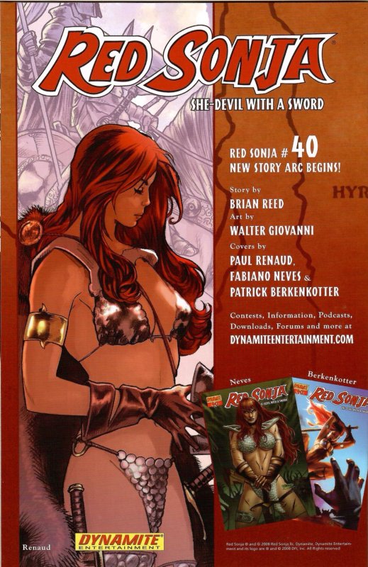 Red Sonja She-Devil with a Sword #39 Rafael Cover C (2008) New