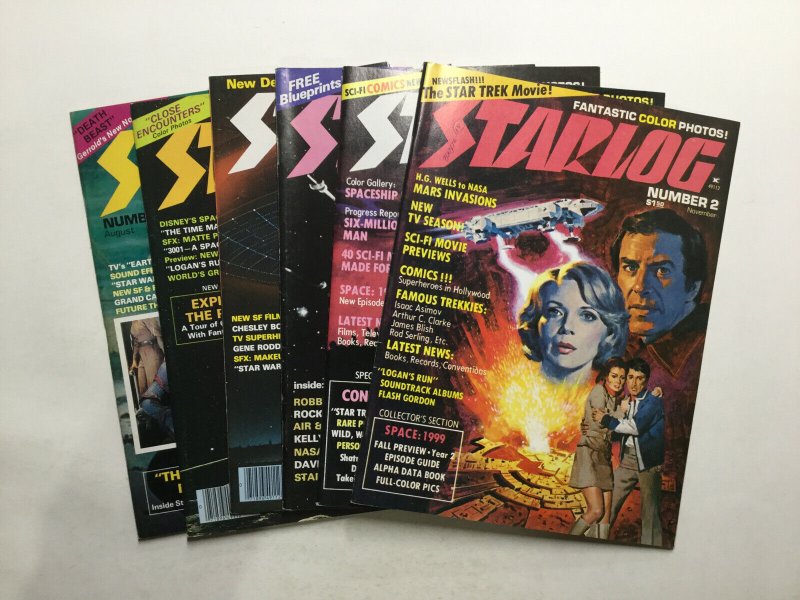 Starlog 2 3 7 12 13 15 Magazine Lot Fine Fn 6.0 Starlog Magazine