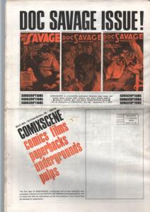 Comixscene #1 1972-1st issue-Doc Savage issue-Jim Steranko-tabloid format-VG