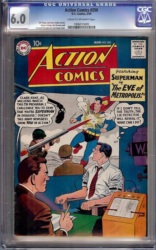 Action Comics #250 (DC, 1959) CGC 6.0