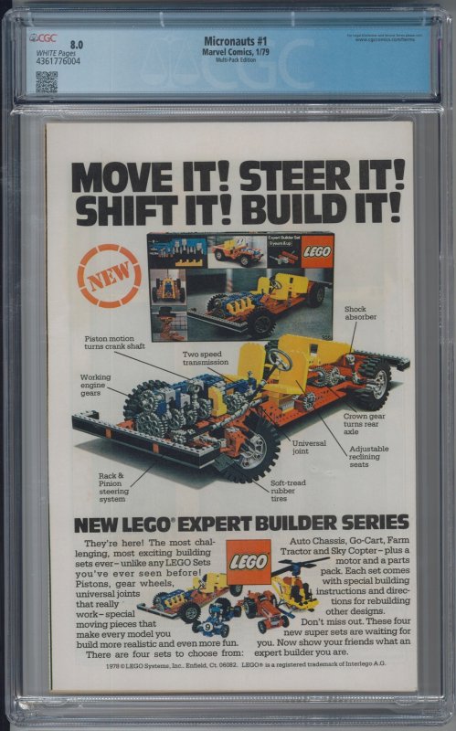 Micronauts #1 RARE WHITMAN VARIANT