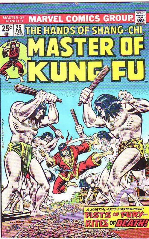 Master of Kung Fu, the Hands of Shang-Chi #25 (Feb-75) FN/VF- Mid-High-Grade ...