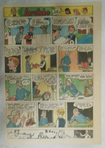 Archie Sunday by Bob Montana from 6/14/1953 Very Early Tabloid Size Color Page!