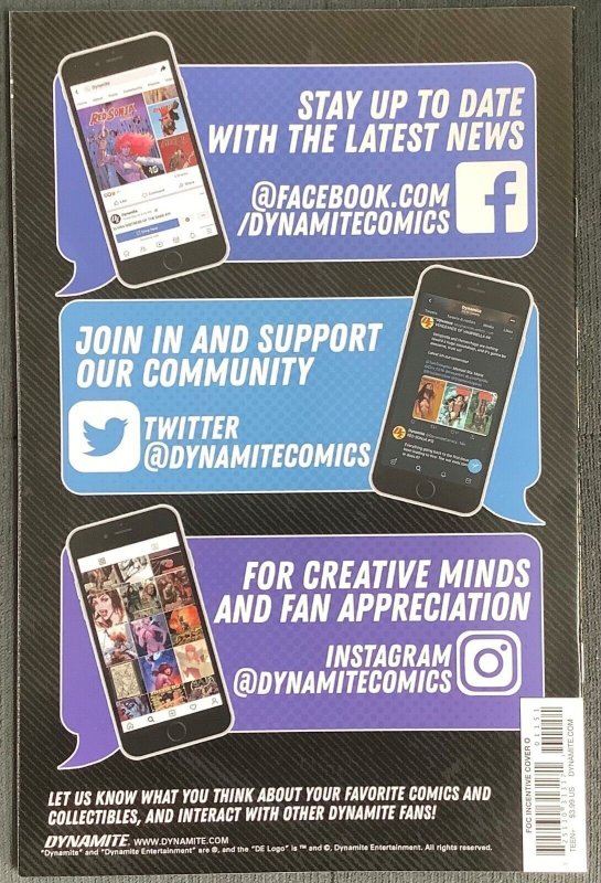 NYX #1 Variant Cover O Homage (2021, Dynamite) NM/MT