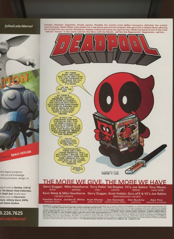 (2016) Deadpool #2: VARIANT COVER! (9.0/9.2)