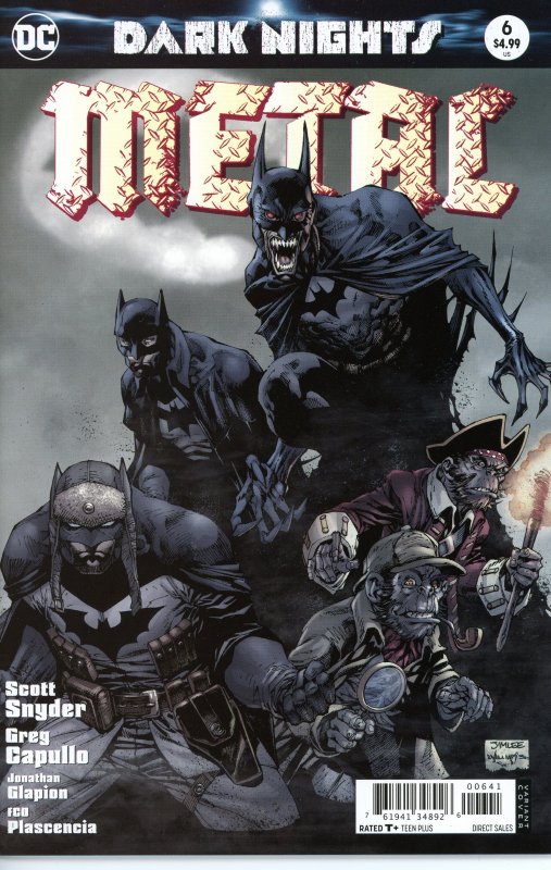 Dark Nights METAL 1 2 3 4 5 6  Jim Lee Variant Set   All 9.0 (our highest grade)