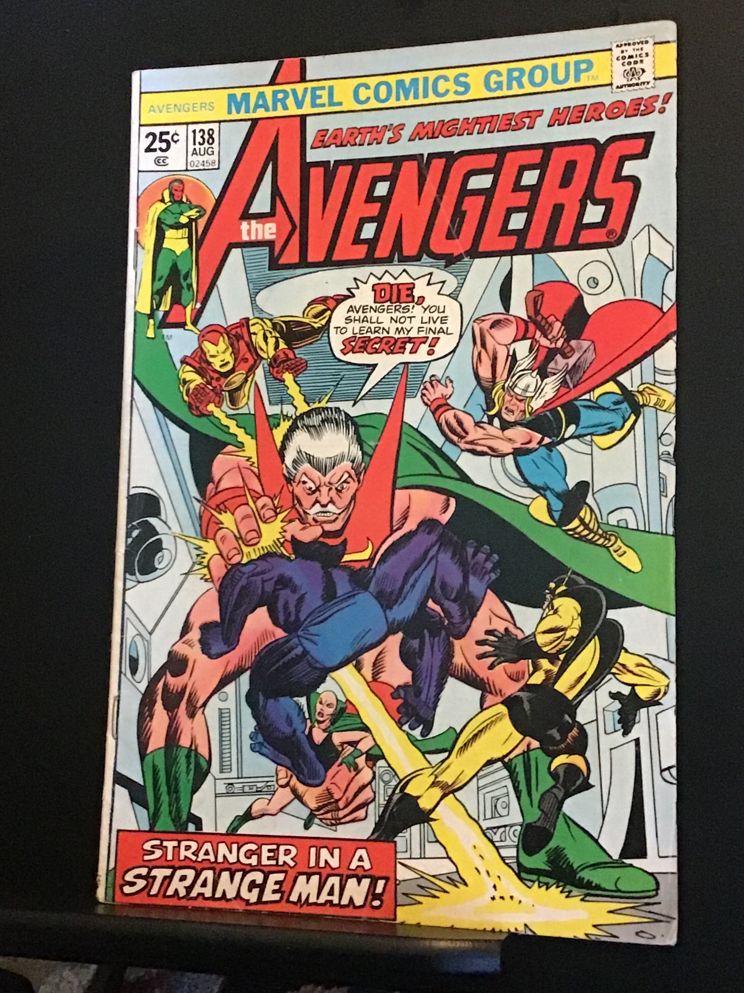 The Avengers #138 (1975) mid high grade the stranger cover! FN/VF ...