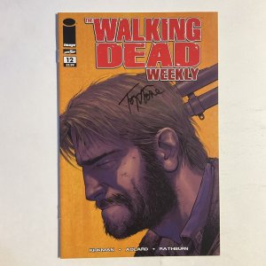 Walking Dead Weekly 12 2011 Signed by Tony Moore Image Skybound NM near mint