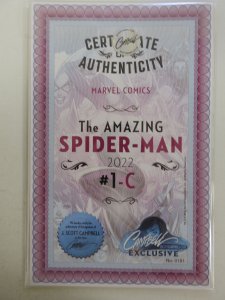 The Amazing Spider-Man #1 (2022) Signed J Scott. Campbell! NM or Better!!