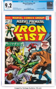 Marvel Premiere #19 (1974) Iron Fist CGC Graded 9.2
