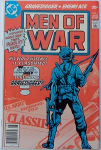 Men of War #1 (Aug 1977, DC), FN-VFN condition, Enemy Ace & Gravedigger begin