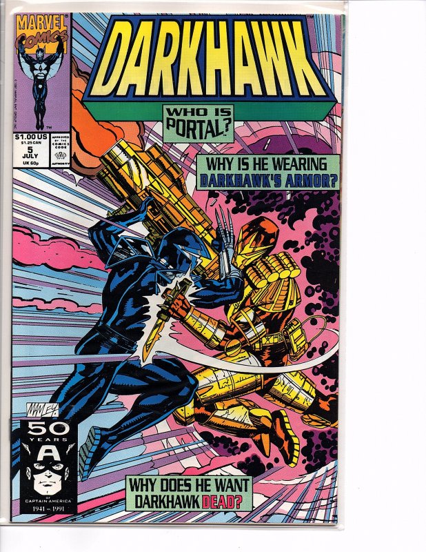 Marvel Comics Darkhawk #5 Portal NM