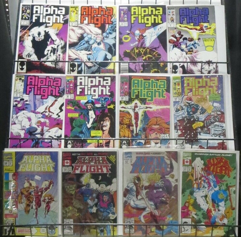 ALPHA FLIGHT SAMPLER! 28 ISSUES! Vol.1, Marvel 1983! John Byrne!WOLVERINE!