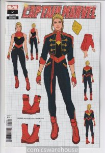 CAPTAIN MARVEL (2023 MARVEL) #2 VARIANT 1:10 JEN BARTEL DESIGN NM X20018