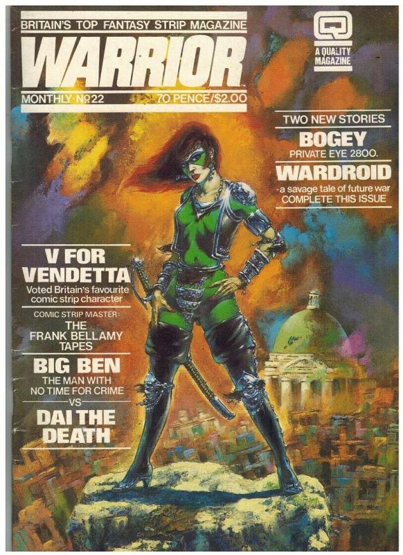 WARRIOR (1982 QUALITY) 22 VG-F Sept. 1984 ALAN MOORE+++