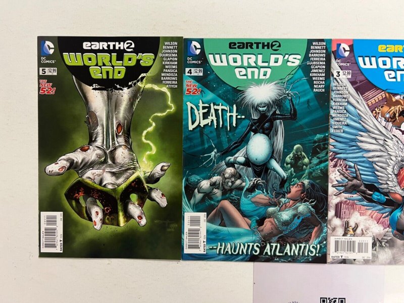 4 Earth 2 DC Comic Books # 2 3 4 5 Superman Batman Wonder Woman Flash 115 JS44