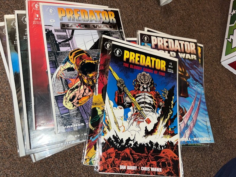 Predator Race War, Cold War, Bloody Sands of Time Lot, Complete Sets 0, 1-4, 1-2