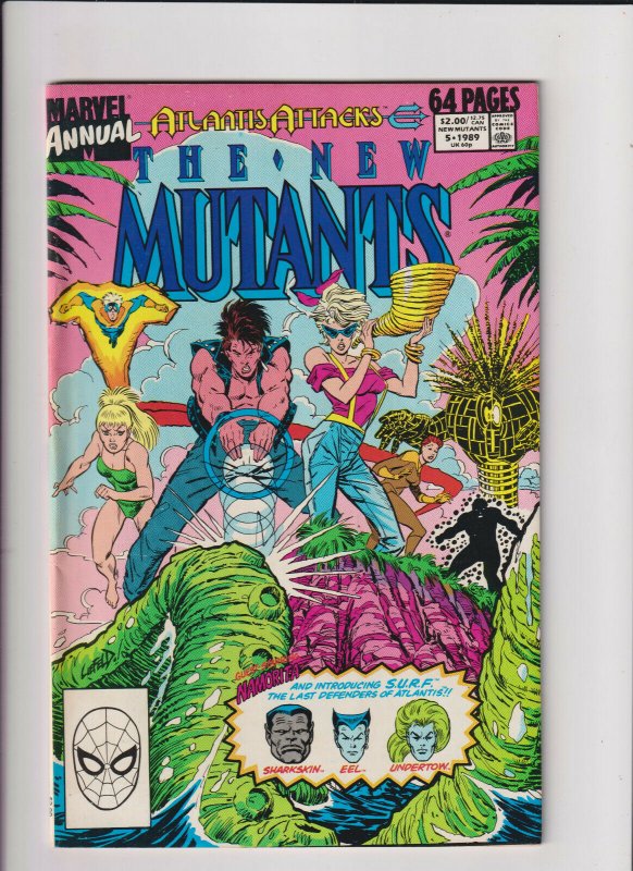 New Mutants Annual #5 VF 8.0 Marvel Comics 1989 1st Rob Liefeld New Mutants