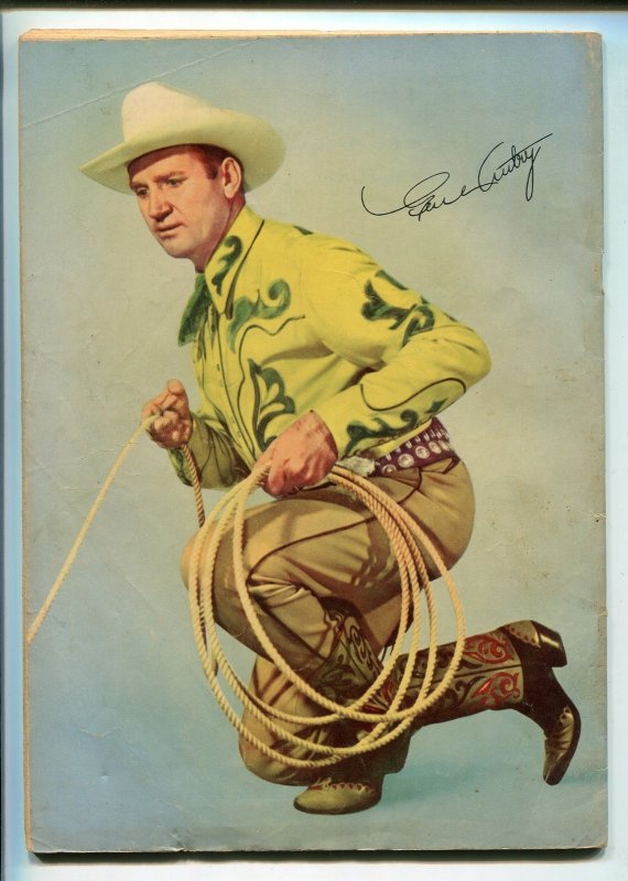 GENE AUTRY #54-1951-DELL-WESTERN-PHOTO COVERS-MOVIE-TV-vg
