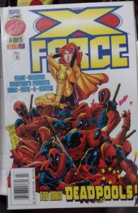 X-FORCE  #  56 1996 MARVEL DISNEY CABLE NEWSTAND BARCODE VARIANT  deadpool