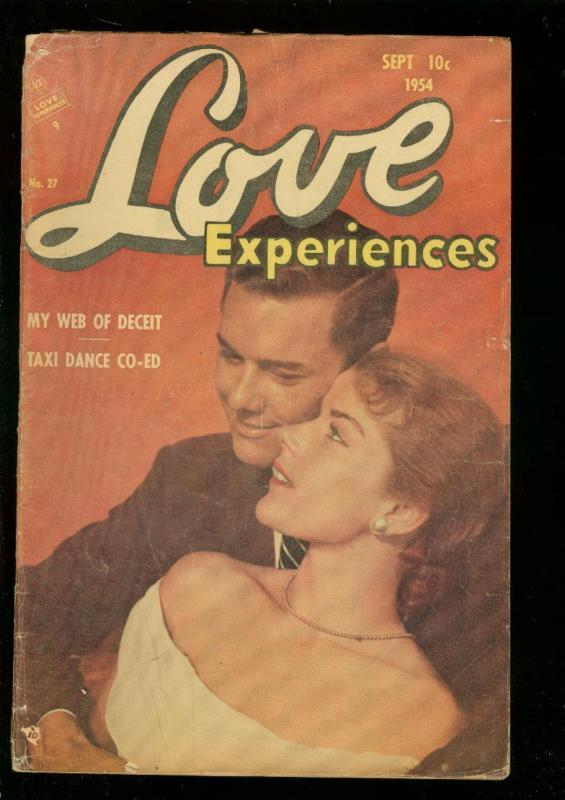 LOVE EXPERIENCES #27 1954-PHOTO COVER-TAXI DANCER-HOT!! G