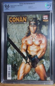 Conan the Barbarian #1 CBCS 9.6 Arnold Schwarzenegger Photo Variant Cover.