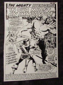 1967 AVENGERS #38 Don Heck George Bell Production STAT Art 7x9.5 20 pages