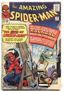 Amazing Spider-Man #18-1964-Marvel-Steve Ditko-Sandman-G