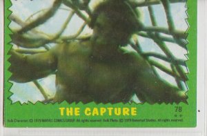 Incredible Hulk Trading Cards(Topps, 1979)