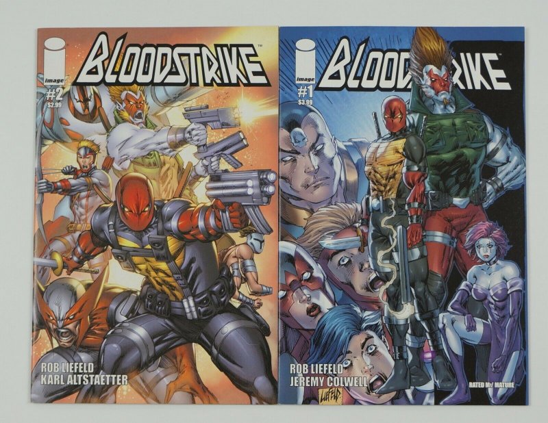 Bloodstrike vol. 2 #1-2 VF/NM complete series - rob liefeld - image comics 2018