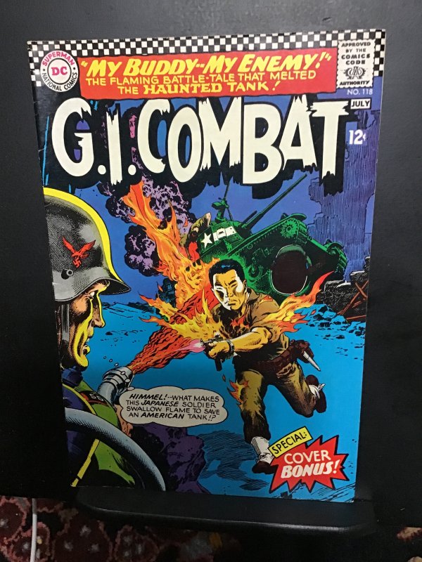 G.I. Combat #118 (1966)   High-grade Joe Kubert haunted tank! VF/NM Boca CERT!