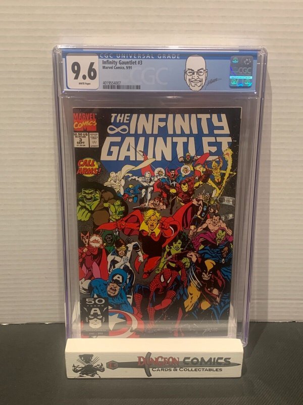 Infinity Gauntlet # 3 CGC 9.6 Marvel 1991 George Perez Label [GC1]