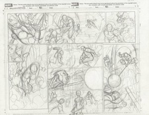 Wolverines pgs 14 & 15 DPS Prelim - Signed art by Nick Bradshaw