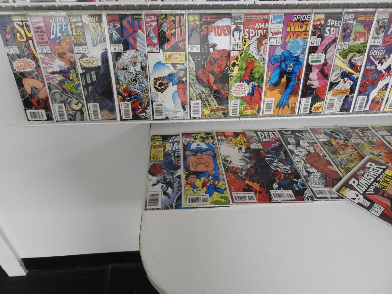 Huge Lot 140+ Comics W/ The Punisher, Spider-Man, X-Men+ Avg VF/NM Condition