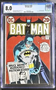 DC Comics Batman #245 CGC 8.0 Robin backup story