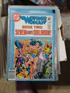 WONDER WOMAN # 292  1982  DC comics  newstand book two seven aagainst oblivion