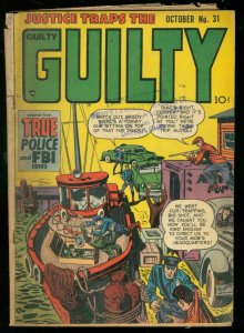 JUSTICE TRAPS THE GUILTY #31 1951-FBI CASES-MAN IN DRAG VG