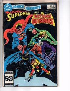 DC Comics Presents #83 Superman and Batman and the Outsiders  VF