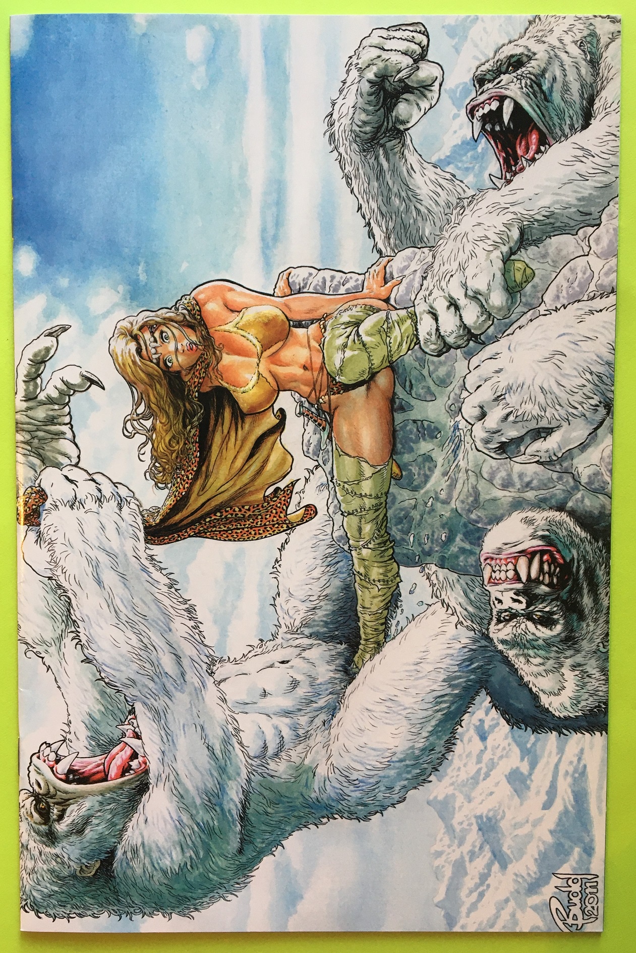 Cavewoman Snow Budd Root Cover Amryl Comic Books Modern Age Cavewoman Jungle HipComic