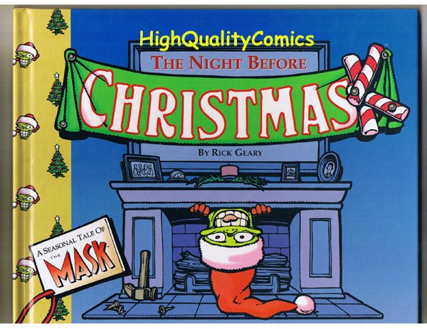 MASK in NIGHT BEFORE CHRISTMAS, HC, 1st, NM, Rick Geary, 1994, Xmas