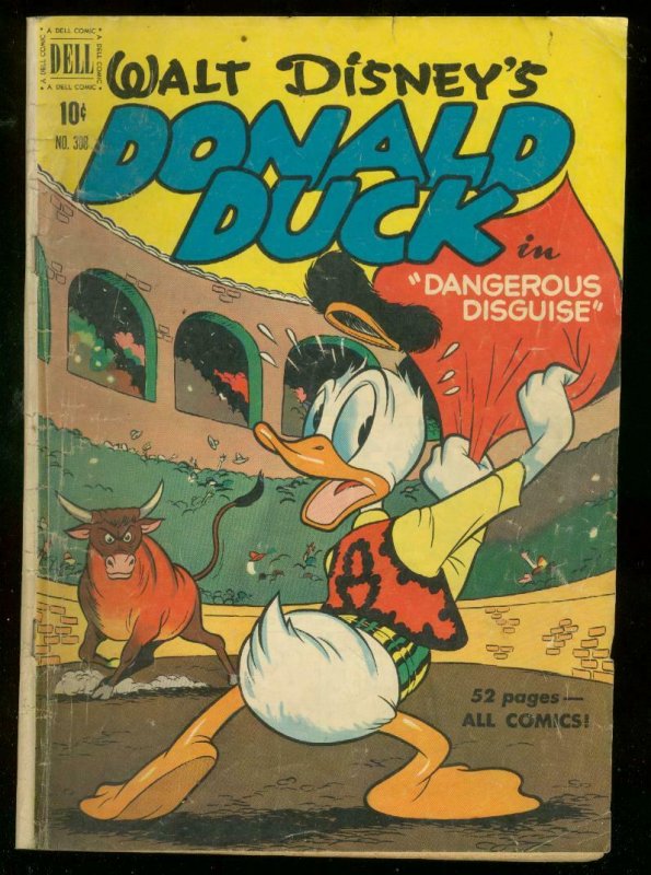 DONALD DUCK-FOUR COLOR #308 1951-DANGEROUS DISGUISE VG 