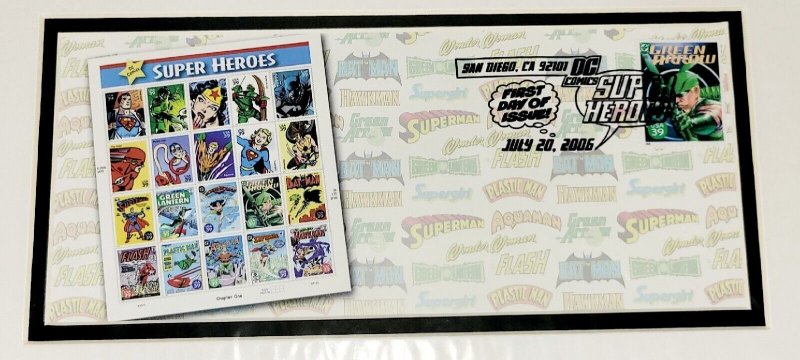 12×16 GREEN ARROW DC 2006 Comic Con Stamp Art USPS/SDCC 1st DAY Art