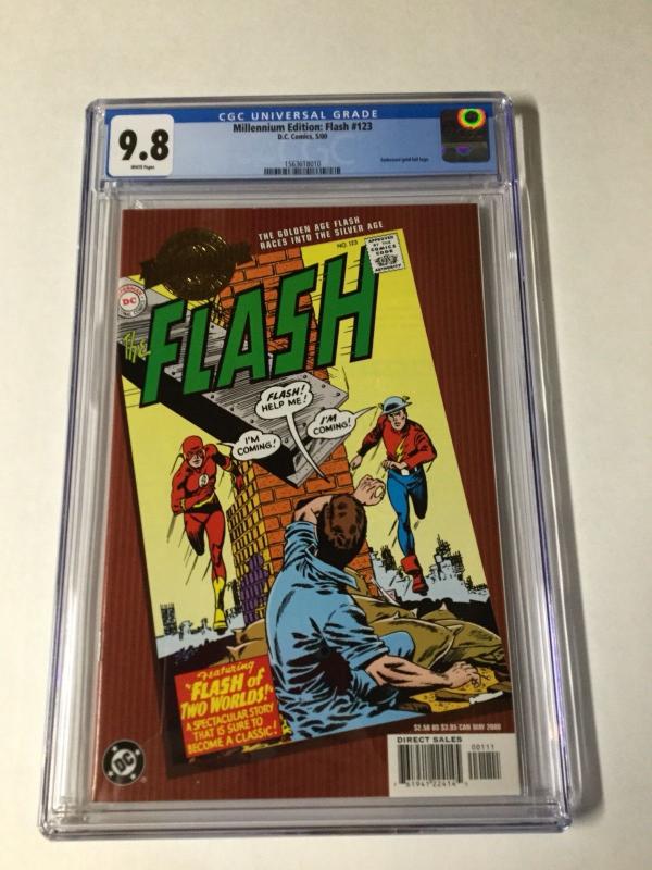 Millennium Edition Flash 123 Cgc 9.8 Silver And Golden Age Flash Team Up