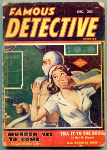 Famous Detective Stories Pulp December 1954- Carroll John Daly G