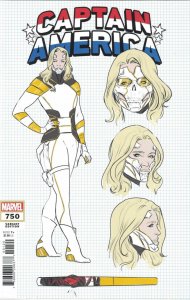 Captain America #750 1:10 Carnero Design Variant Marvel Comics 2023 EB253