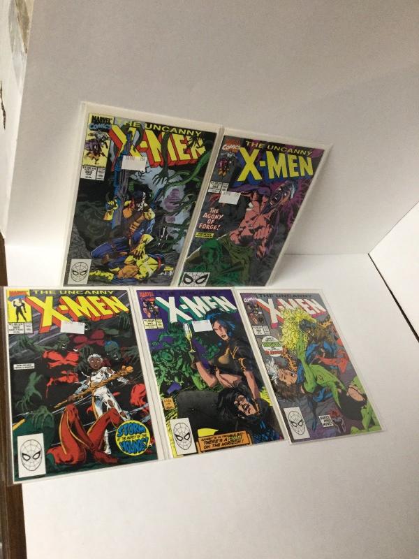 Uncanny X-men 262 262 265 267 269 Nm Near Mint A25